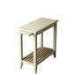24" Cream White Rectangular End Table With Shelf By Homeroots | End Tables | Modishstore