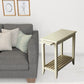 24" Cream White Rectangular End Table With Shelf By Homeroots | End Tables | Modishstore - 2