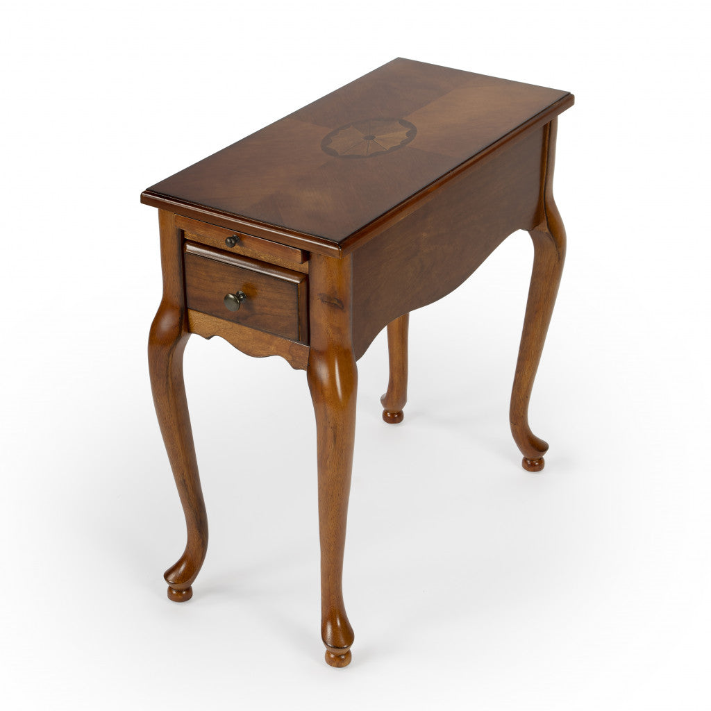 25" Brown Solid And Manufactured Wood Rectangular End Table With Drawer By Homeroots | End Tables | Modishstore