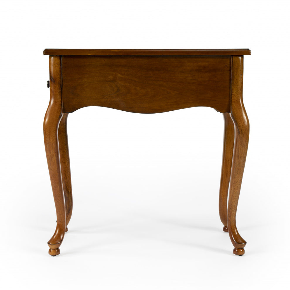 25" Brown Solid And Manufactured Wood Rectangular End Table With Drawer By Homeroots | End Tables | Modishstore - 6