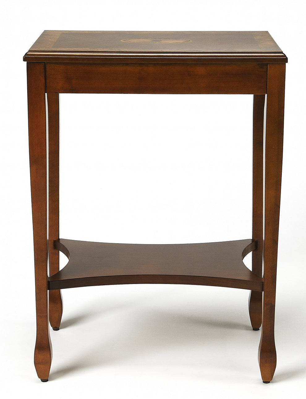 25" Medium Brown Manufactured Wood Rectangular End Table With Shelf By Homeroots | End Tables | Modishstore - 3