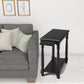24" Black Manufactured Wood Rectangular End Table With Shelf By Homeroots | End Tables | Modishstore - 5