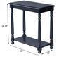 24" Black Manufactured Wood Rectangular End Table With Shelf By Homeroots | End Tables | Modishstore - 9