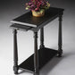 24" Black Manufactured Wood Rectangular End Table With Shelf By Homeroots | End Tables | Modishstore - 8