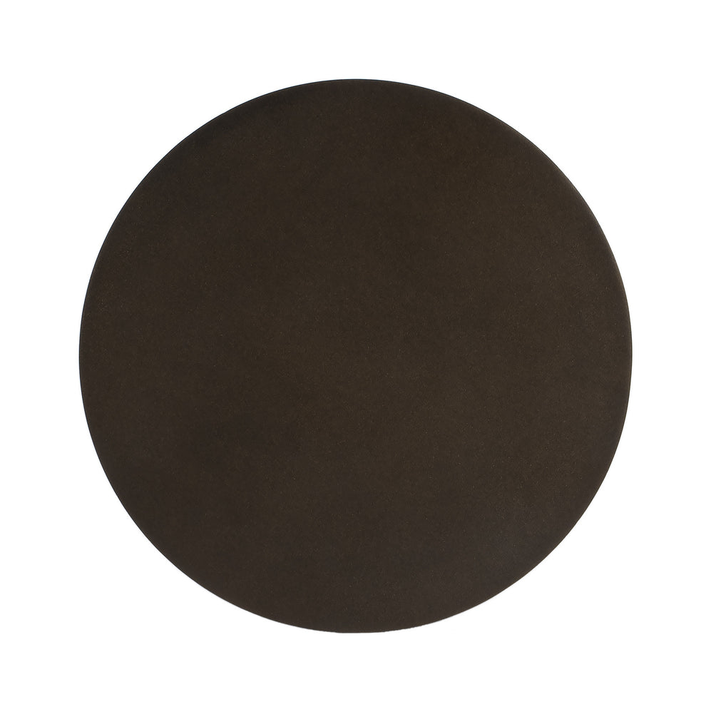 18" Dark Burnished Bronze Aluminum Round Top Pedestal End Table By Homeroots | End Tables | Modishstore - 4
