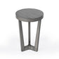 24" Gray Manufactured Wood Round End Table By Homeroots | End Tables | Modishstore