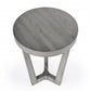 24" Gray Manufactured Wood Round End Table By Homeroots | End Tables | Modishstore - 3