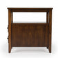 24" Cherry Brown Narrow End Table With Two Drawers And Shelf By Homeroots | End Tables | Modishstore - 5