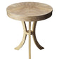 26" Beige Distressed Round Three Leg End Table By Homeroots | End Tables | Modishstore