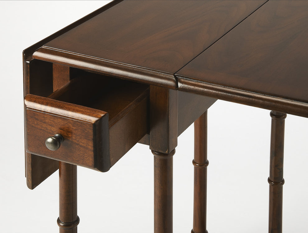 26" Medium Brown Solid And Manufactured Wood Rectangular End Table With Drawer By Homeroots | End Tables | Modishstore - 4