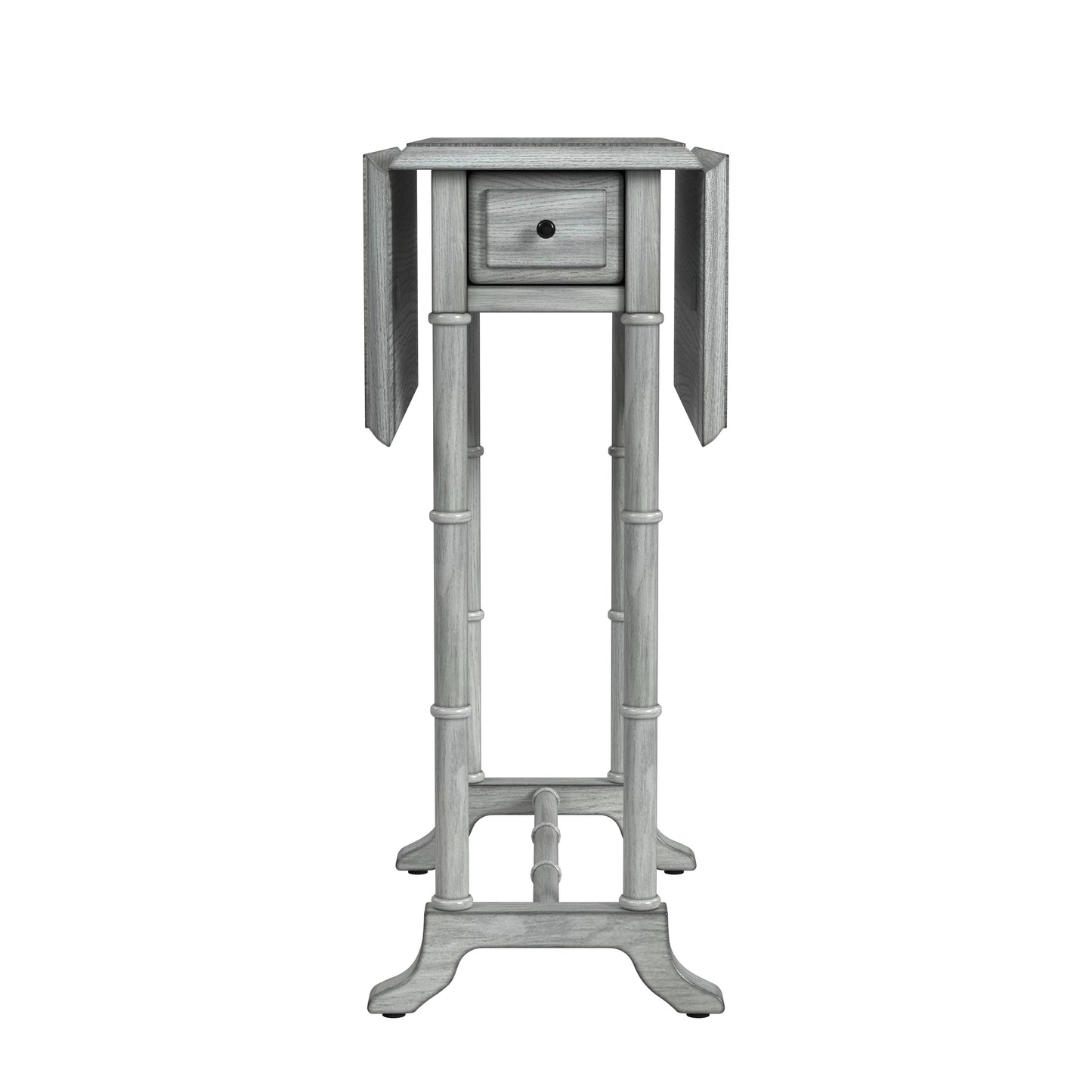 26" Gray Solid And Manufactured Wood Rectangular End Table With Drawer By Homeroots