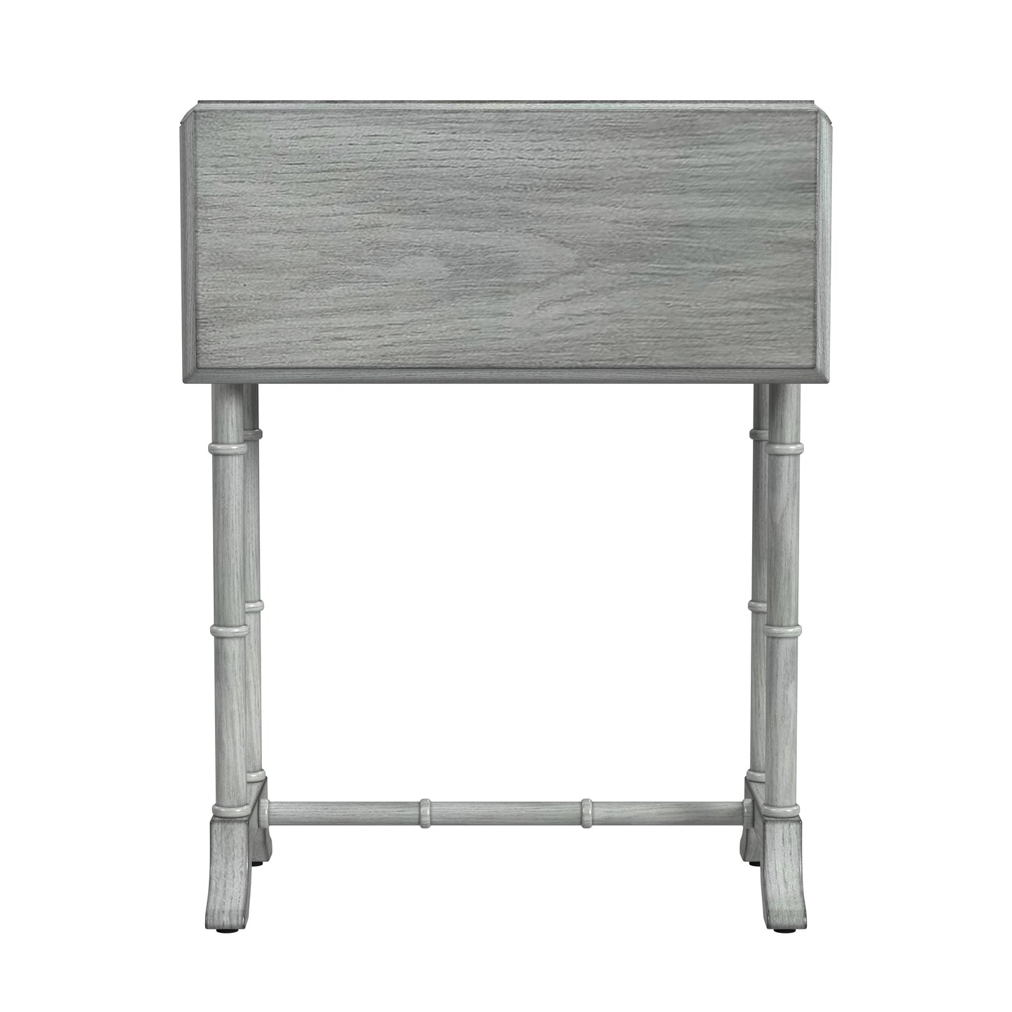 26" Gray Solid And Manufactured Wood Rectangular End Table With Drawer By Homeroots