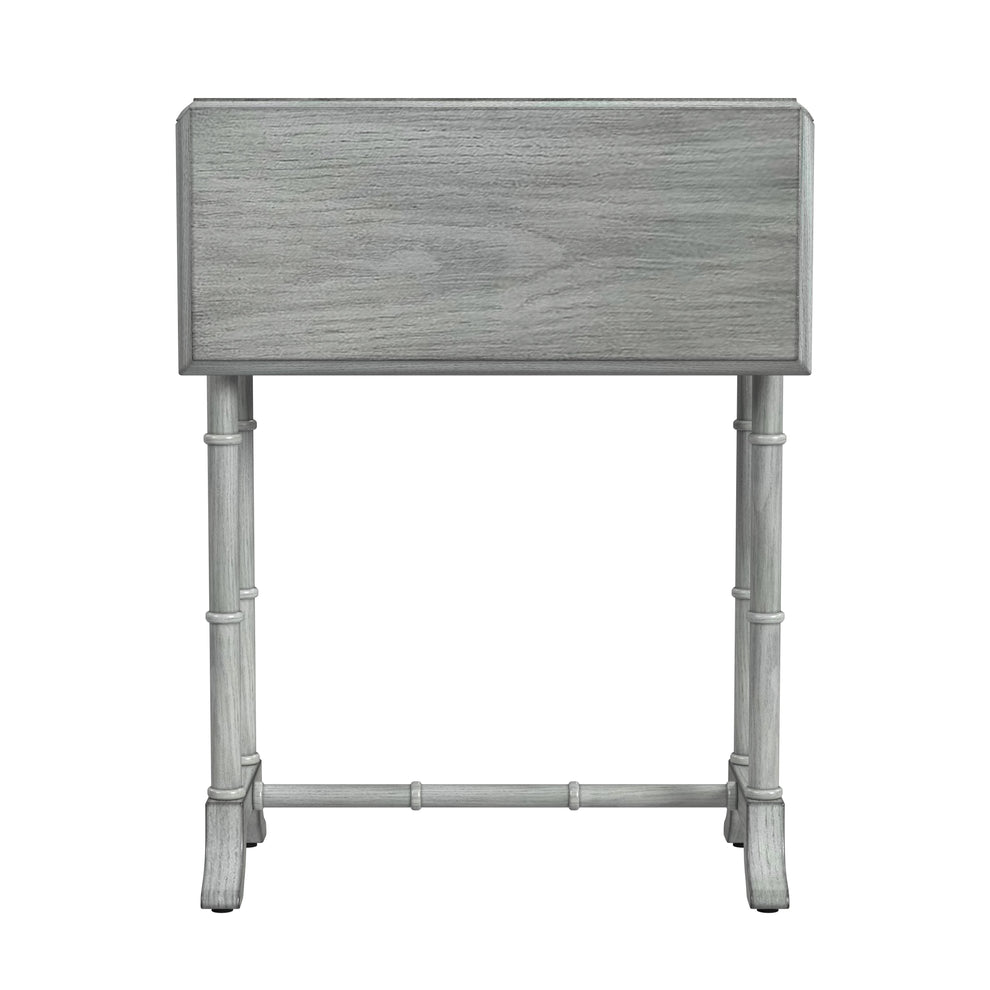 26" Gray Solid And Manufactured Wood Rectangular End Table With Drawer By Homeroots | End Tables | Modishstore - 3