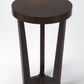 24" Merlot Three Leg Round End Table By Homeroots