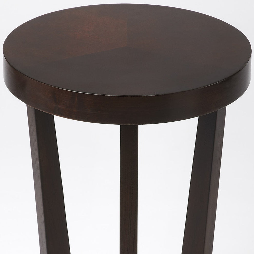 24" Merlot Three Leg Round End Table By Homeroots | End Tables | Modishstore - 4