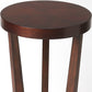24" Cherry Manufactured Wood Round End Table By Homeroots