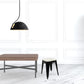 18" Black and White Backless Chair By Homeroots | Bar Stools | Modishstore - 5