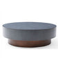 48" Antique Copper And Grey Steel Round Coffee Table By Homeroots | Coffee Tables | Modishstore