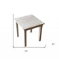 20" Unfinished Solid Wood Square End Table By Homeroots