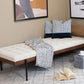 72" Black And Ivory Upholstered Cotton Blend Bedroom Bench By Homeroots | Benches | Modishstore
