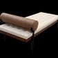72" Black And Ivory Upholstered Cotton Blend Bedroom Bench By Homeroots