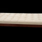 72" Black And Ivory Upholstered Cotton Blend Bedroom Bench By Homeroots | Benches | Modishstore - 2