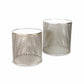 Set Of Two 21" Silver And White Mirrored And Steel Round Nested Tables By Homeroots | End Tables | Modishstore - 5
