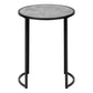 24" Black And Gray Round End Table By Homeroots | End Tables | Modishstore - 3