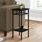 28" Black End Table With Shelf By Homeroots
