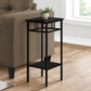 28" Black End Table With Shelf By Homeroots | End Tables | Modishstore - 2