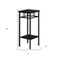 28" Black End Table With Shelf By Homeroots | End Tables | Modishstore - 4