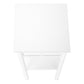 28" White End Table With Shelf By Homeroots | End Tables | Modishstore - 5