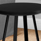 22" Black Round End Table By Homeroots | End Tables | Modishstore - 3