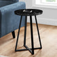 22" Black Faux Marble Round End Table By Homeroots | End Tables | Modishstore - 6