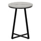 22" Black And Grey Round End Table By Homeroots | End Tables | Modishstore