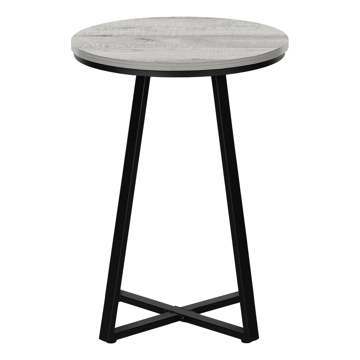 22" Black And Grey Round End Table By Homeroots | End Tables | Modishstore