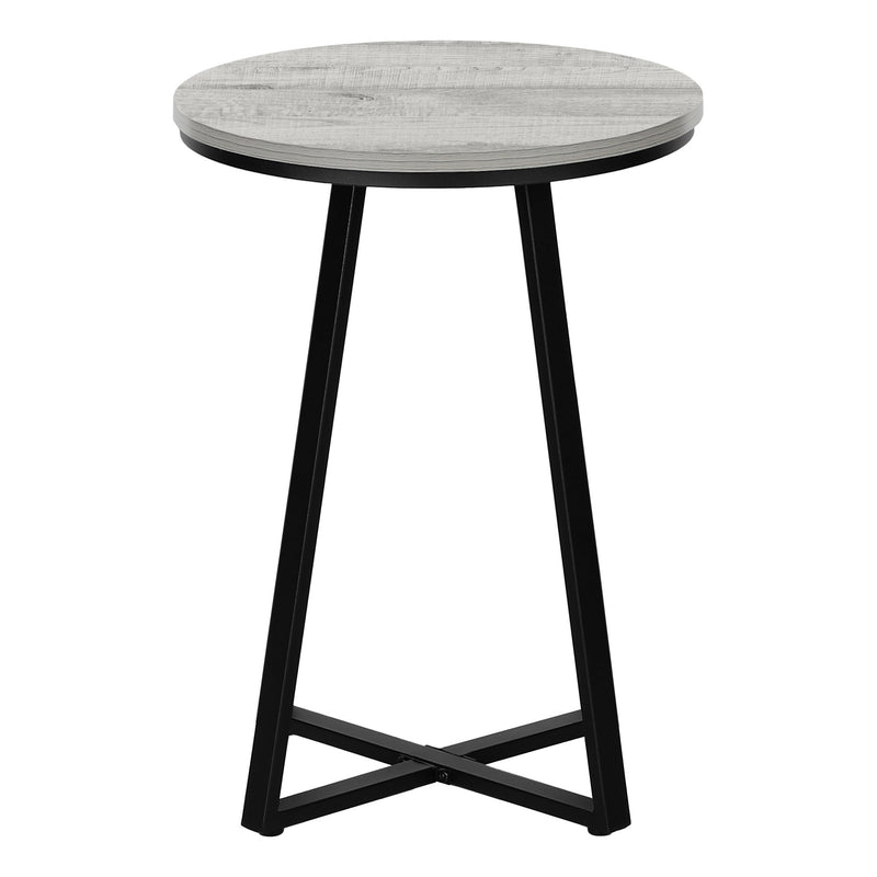 22" Black And Grey Round End Table By Homeroots | End Tables | Modishstore