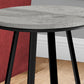 22" Black And Grey Round End Table By Homeroots | End Tables | Modishstore - 3