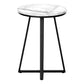 22" Black And White Faux Marble Round End Table By Homeroots | End Tables | Modishstore - 2