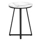 22" Black And White Faux Marble Round End Table By Homeroots | End Tables | Modishstore - 4