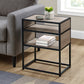 22" Black And Dark Taupe End Table With Two Shelves By Homeroots | End Tables | Modishstore - 6