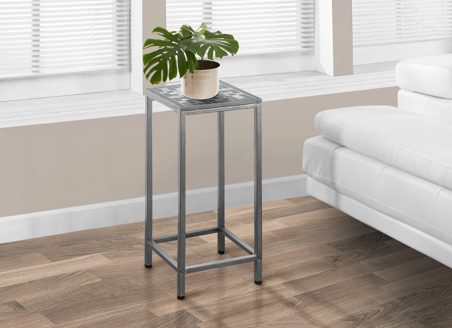 28" Grey Tile End Table By Homeroots | End Tables | Modishstore - 2