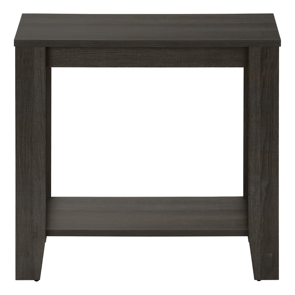 22" Oak End Table With Shelf By Homeroots | End Tables | Modishstore - 2