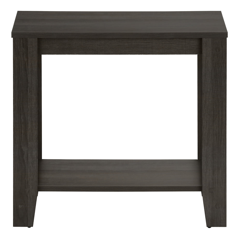 22" Oak End Table With Shelf By Homeroots | End Tables | Modishstore - 4