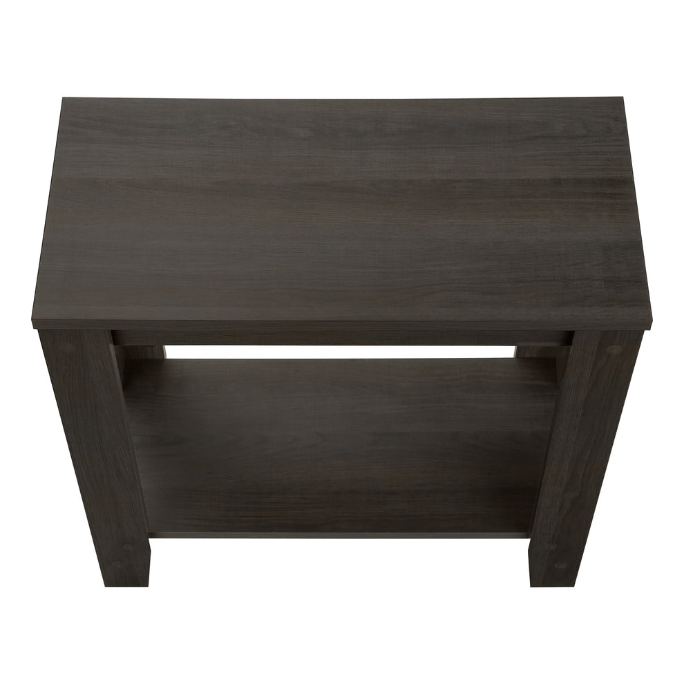 22" Oak End Table With Shelf By Homeroots | End Tables | Modishstore - 5