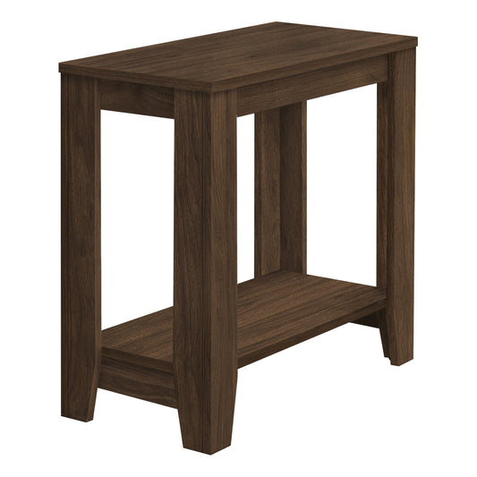 22" Walnut End Table With Shelf By Homeroots | End Tables | Modishstore