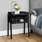 23" Black Faux Marble End Table With Shelf By Homeroots | End Tables | Modishstore - 3