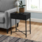 23" Black End Table With Drawer By Homeroots | End Tables | Modishstore - 6