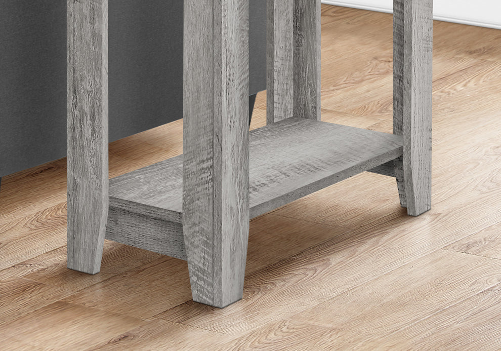 22" Grey End Table With Shelf By Homeroots | End Tables | Modishstore - 3