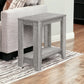 22" Grey End Table With Shelf By Homeroots | End Tables | Modishstore - 6